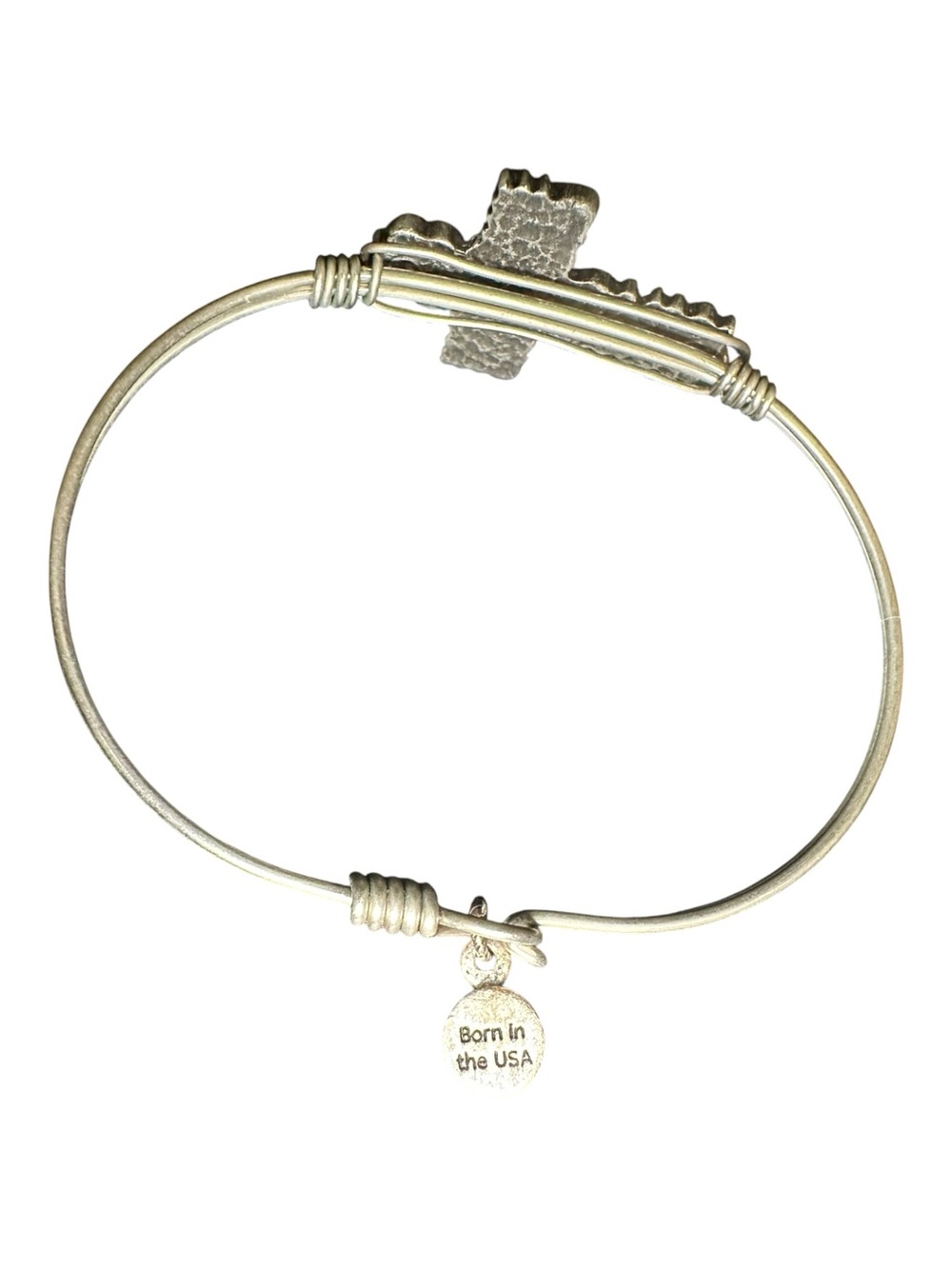 Cross Bangle Bracelet - Picture 4 of 5